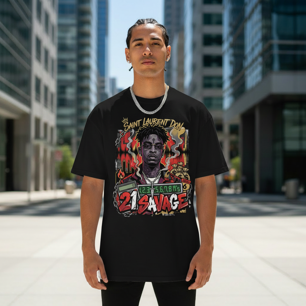 21 Savage Saint Laurent Don Black Latino Lifestyle