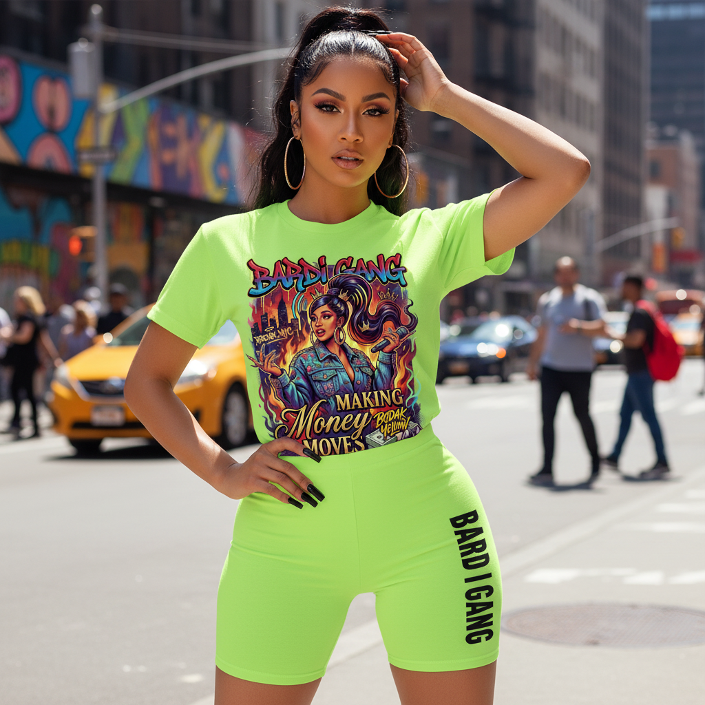 Cardi B Neon Green