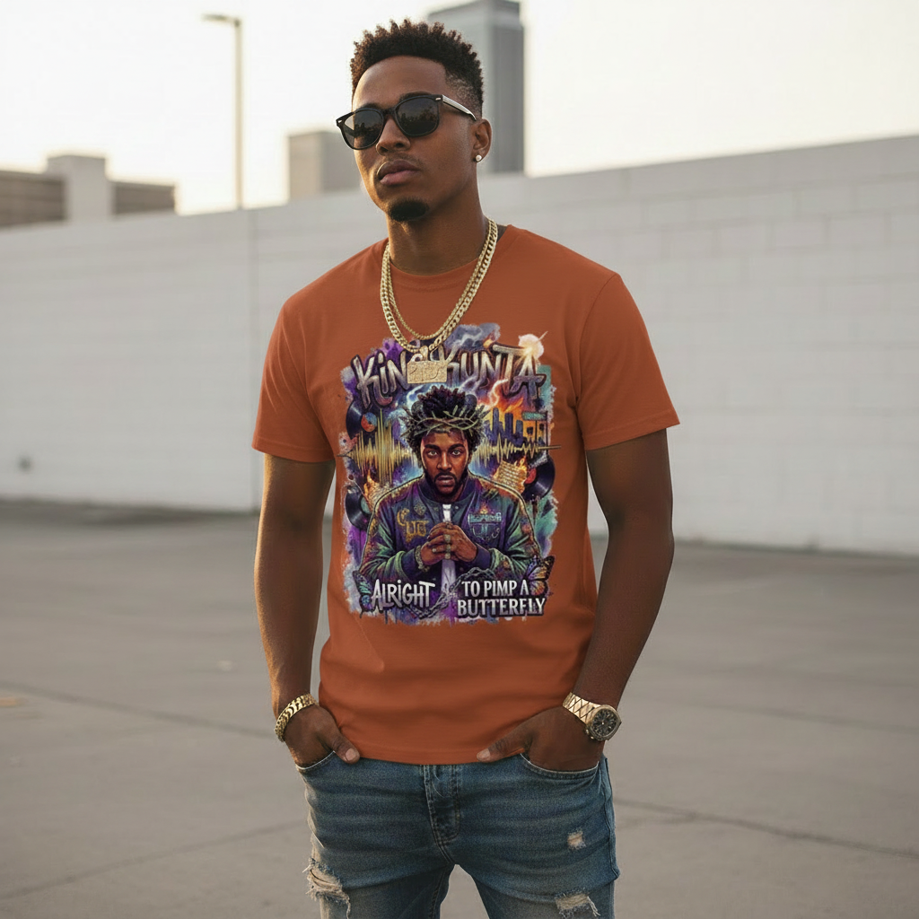 Kendrick Lamar King Kunta Texas Orange Lifestyle Tee